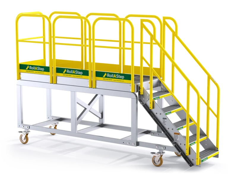 Platform staircase to train (movable)